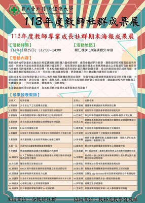 113年度教師社群海報成果