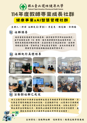 114-15 健康事業×AI智慧管理社群
