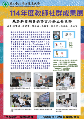 114-08 基於科技輔具的語言治療成長社群